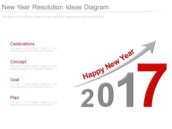 New Year Resolution Ideas Diagram