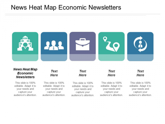 News Heat Map Economic Newsletters Ppt PowerPoint Presentation Infographics Microsoft