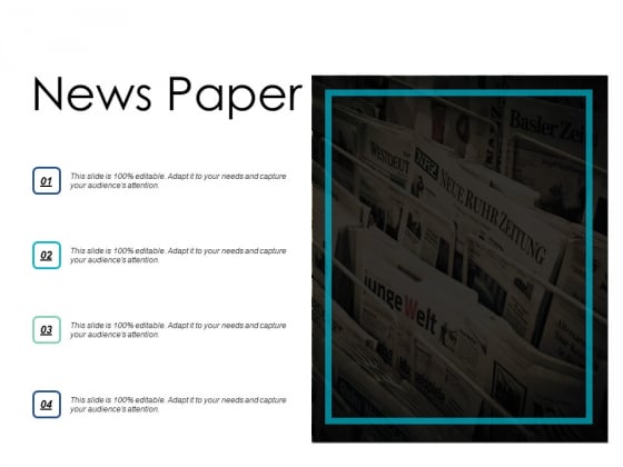 News Paper Planning Strategy Ppt PowerPoint Presentation Infographics Layouts