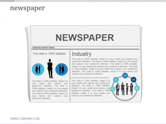 Newspaper Ppt PowerPoint Presentation Diagrams