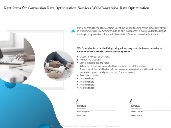 Next Steps For Conversion Rate Optimization Services Web Conversion Rate Optimization Download PDF
