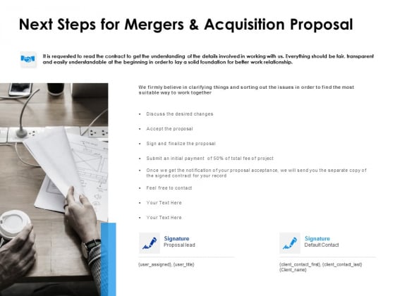 Next Steps For Mergers And Acquisition Proposal Ppt PowerPoint Presentation Inspiration Demonstration Next Steps For Mergers And Acquisition Proposal Ppt PowerPoint Presentation Inspiration Demonstration