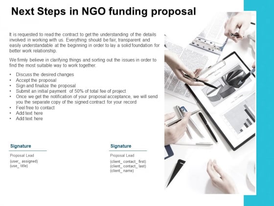 Next Steps In NGO Funding Proposal Ppt PowerPoint Presentation Background Images Next Steps In NGO Funding Proposal Ppt PowerPoint Presentation Background Images