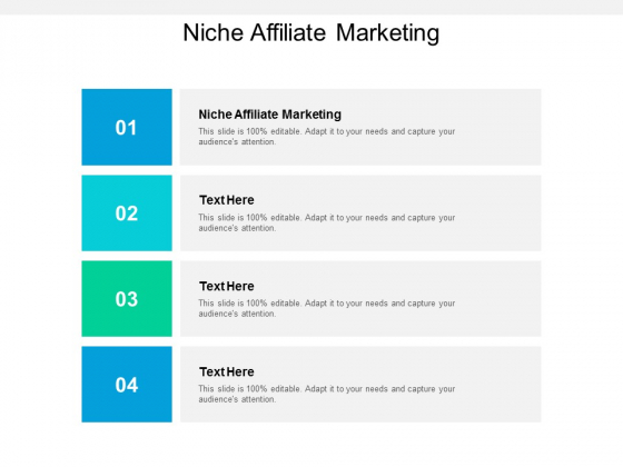 Niche Affiliate Marketing Ppt PowerPoint Presentation Show Examples Cpb Niche Affiliate Marketing Ppt PowerPoint Presentation Show Examples Cpb
