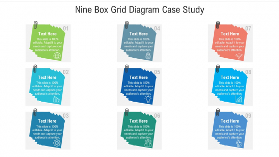 Nine Box Grid Diagram Case Study Ppt PowerPoint Presentation File Deck PDF