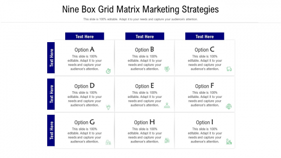 Nine Box Grid Matrix Marketing Strategies Ppt PowerPoint Presentation File Ideas PDF Nine Box Grid Matrix Marketing Strategies Ppt PowerPoint Presentation File Ideas PDF