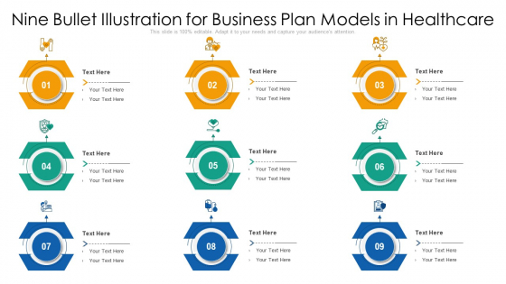 Nine Bullet Illustration For Business Plan Models In Healthcare Ppt PowerPoint Presentation Examples PDF Nine Bullet Illustration For Business Plan Models In Healthcare Ppt PowerPoint Presentation Examples PDF