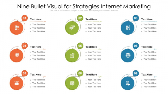 Nine Bullet Visual For Strategies Internet Marketing Ppt PowerPoint Presentation File Designs PDF Nine Bullet Visual For Strategies Internet Marketing Ppt PowerPoint Presentation File Designs PDF