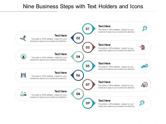 Nine Business Steps With Text Holders And Icons Ppt PowerPoint Presentation Model Files Nine Business Steps With Text Holders And Icons Ppt PowerPoint Presentation Model Files