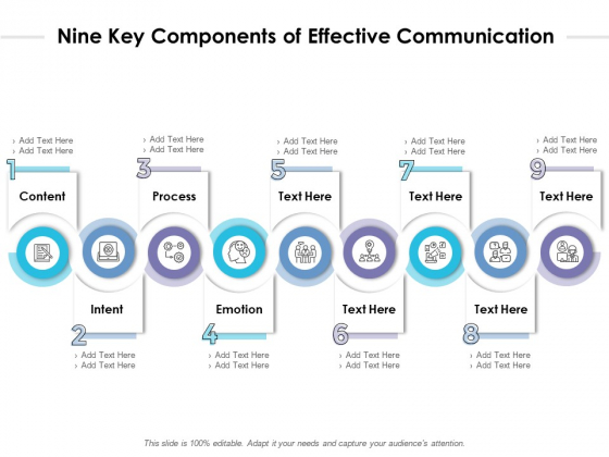Nine Key Components Of Effective Communication Ppt PowerPoint Presentation Model Inspiration PDF Nine Key Components Of Effective Communication Ppt PowerPoint Presentation Model Inspiration PDF