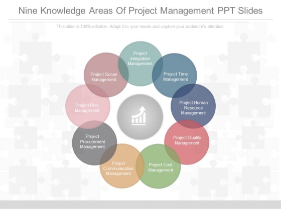 Nine Knowledge Areas Of Project Management Ppt Slides
