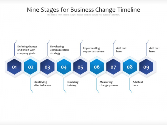 Nine Stages For Business Change Timeline Ppt PowerPoint Presentation Gallery Outfit PDF Nine Stages For Business Change Timeline Ppt PowerPoint Presentation Gallery Outfit PDF