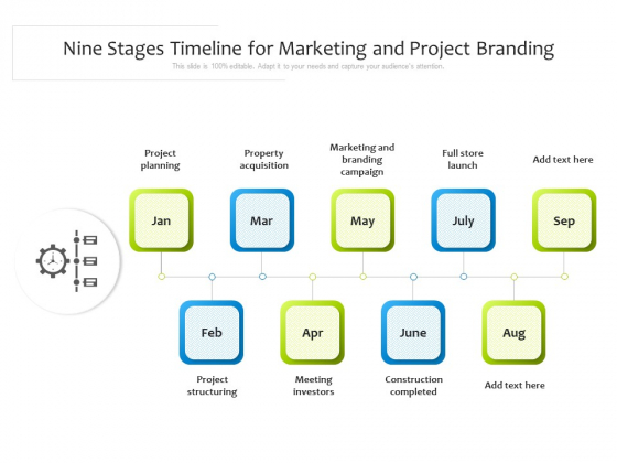 Nine Stages Timeline For Marketing And Project Branding Ppt PowerPoint Presentation Gallery Graphics Download PDF Nine Stages Timeline For Marketing And Project Branding Ppt PowerPoint Presentation Gallery Graphics Download PDF