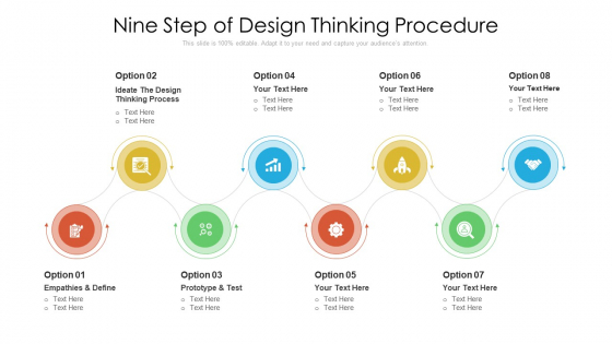 Nine Step Of Design Thinking Procedure Ppt PowerPoint Presentation Gallery Vector PDF Nine Step Of Design Thinking Procedure Ppt PowerPoint Presentation Gallery Vector PDF