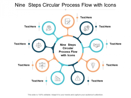 Nine Steps Circular Process Flow With Icons Ppt PowerPoint Presentation Model Graphics Template Nine Steps Circular Process Flow With Icons Ppt PowerPoint Presentation Model Graphics Template