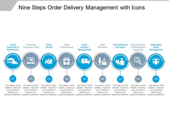 Nine Steps Order Delivery Management With Icons Ppt PowerPoint Presentation Model Graphics Template Nine Steps Order Delivery Management With Icons Ppt PowerPoint Presentation Model Graphics Template