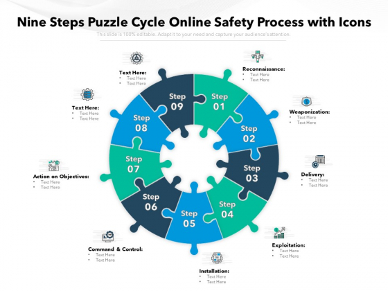 Nine Steps Puzzle Cycle Online Safety Process With Icons Ppt PowerPoint Presentation Professional Structure PDF Nine Steps Puzzle Cycle Online Safety Process With Icons Ppt PowerPoint Presentation Professional Structure PDF