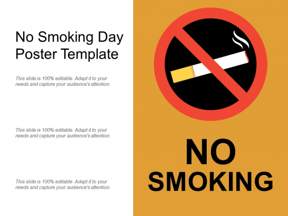 No Smoking Day Poster Template Ppt PowerPoint Presentation Inspiration Vector PDF No Smoking Day Poster Template Ppt PowerPoint Presentation Inspiration Vector PDF