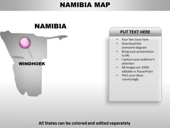 Namibia Country PowerPoint Maps Namibia Country PowerPoint Maps