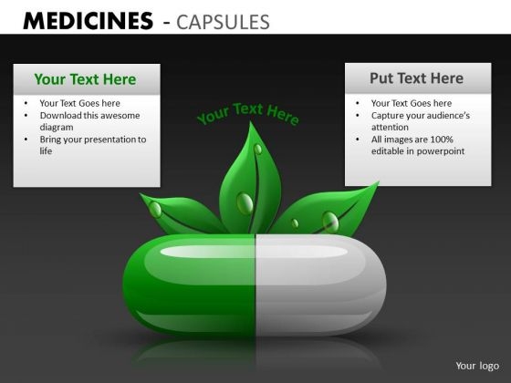 Natural Herbal Health Care PowerPoint Templates Ppt Slides