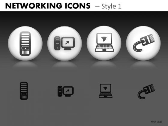 Networking Icons Style 1 Ppt 6