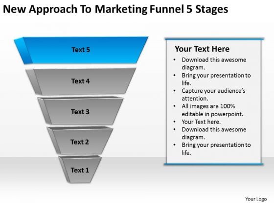 New Approach To Marketing Funnel 5 Stages Ppt Business Plan Template PowerPoint Slides New Approach To Marketing Funnel 5 Stages Ppt Business Plan Template PowerPoint Slides