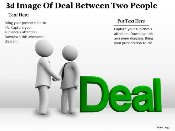 New Business Strategy 3d Image Of Deal Between Two People Concept Statement New Business Strategy 3d Image Of Deal Between Two People Concept Statement