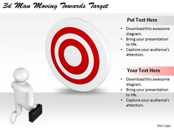 New Business Strategy 3d Man Moving Towards Target Character Modeling New Business Strategy 3d Man Moving Towards Target Character Modeling