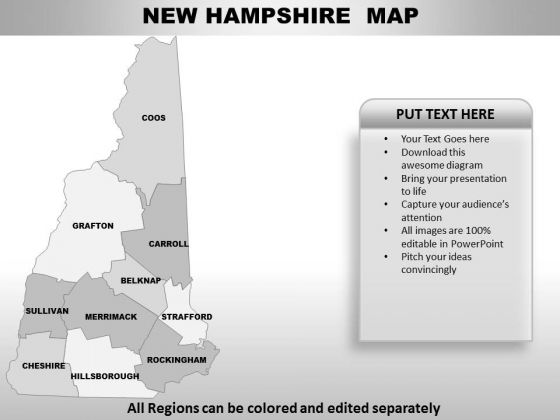 New Hampshire PowerPoint Maps New Hampshire PowerPoint Maps