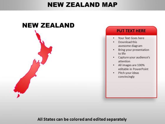 New Zealand PowerPoint Maps New Zealand PowerPoint Maps