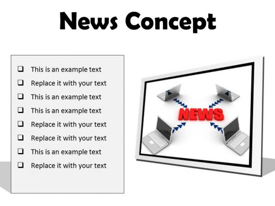 News Concept Computer PowerPoint Presentation Slides F News Concept Computer PowerPoint Presentation Slides F