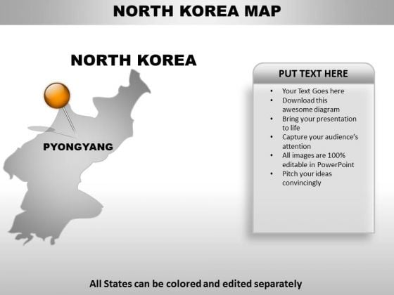 North Korea Country PowerPoint Maps North Korea Country PowerPoint Maps