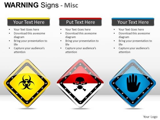 Noxious Warning Signs PowerPoint Slides And Ppt Diagram Templates
