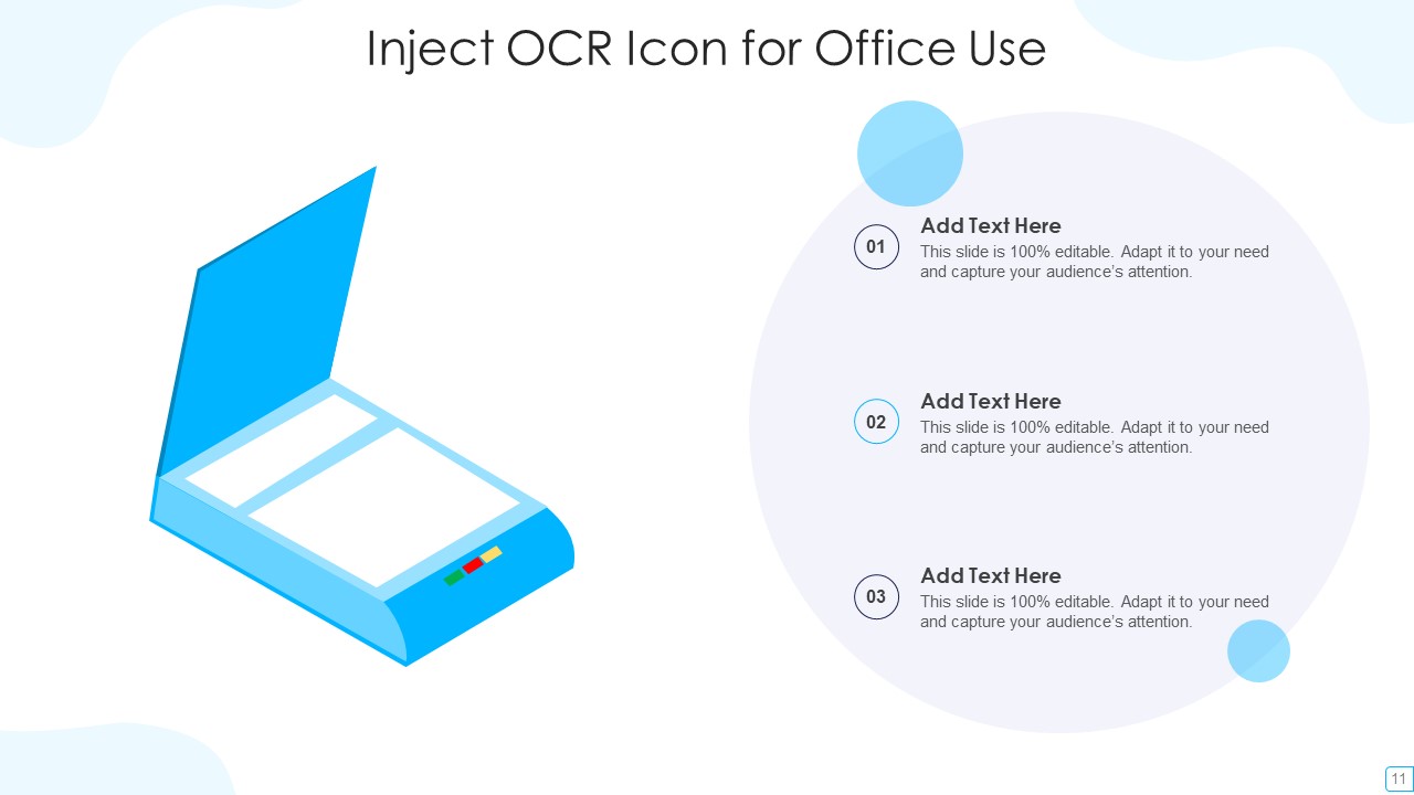 OCR Icon Ppt PowerPoint Presentation Complete With Slides image content ready