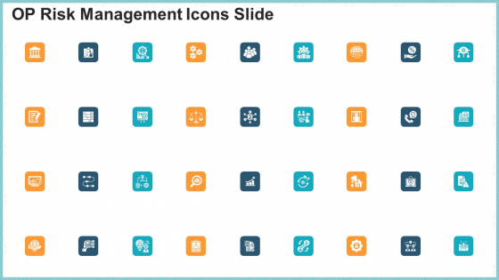 OP Risk Management Icons Slide Mockup PDF OP Risk Management Icons Slide Mockup PDF