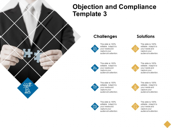 Objection And Compliance Template 3 Ppt PowerPoint Presentation Slide Objection And Compliance Template 3 Ppt PowerPoint Presentation Slide