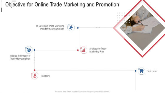 Objective For Online Trade Marketing And Promotion Online Trade Marketing And Promotion Infographics PDF