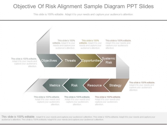 Objective Of Risk Alignment Sample Diagram Ppt Slides Objective Of Risk Alignment Sample Diagram Ppt Slides
