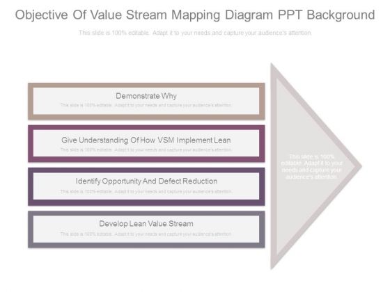 Objective Of Value Stream Mapping Diagram Ppt Background Objective Of Value Stream Mapping Diagram Ppt Background