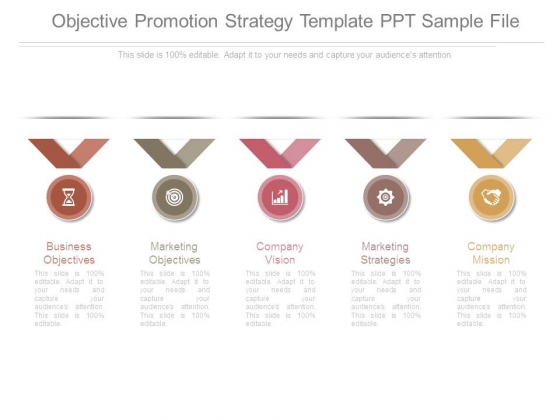 Objective Promotion Strategy Template Ppt Sample File Objective Promotion Strategy Template Ppt Sample File