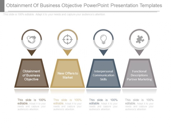 Obtainment Of Business Objective Powerpoint Presentation Templates