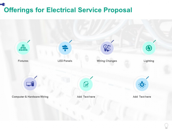 Offerings For Electrical Service Proposal Ppt PowerPoint Presentation Inspiration Visuals Offerings For Electrical Service Proposal Ppt PowerPoint Presentation Inspiration Visuals