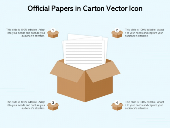 Official Papers In Carton Vector Icon Ppt PowerPoint Presentation Pictures Mockup PDF Official Papers In Carton Vector Icon Ppt PowerPoint Presentation Pictures Mockup PDF