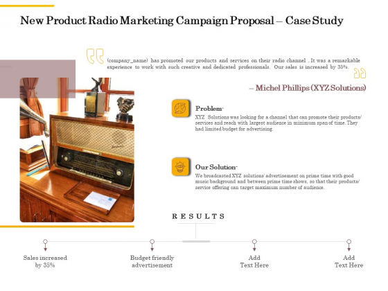 Offline Promotional Strategy For New Product Radio Marketing Campaign Proposal Case Study Portrait PDF Offline Promotional Strategy For New Product Radio Marketing Campaign Proposal Case Study Portrait PDF