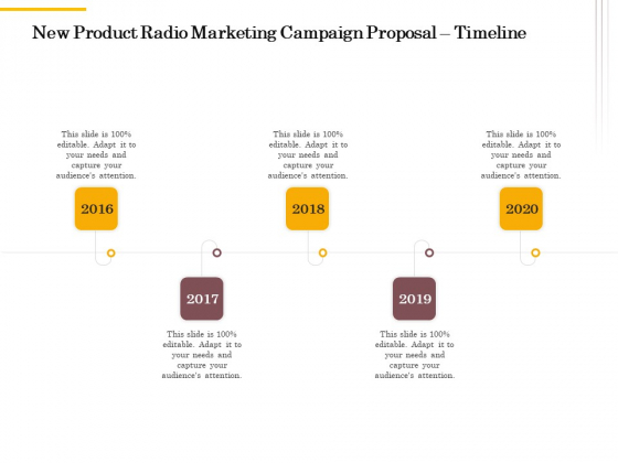 Offline Promotional Strategy For New Product Radio Marketing Campaign Proposal Timeline Mockup PDF Offline Promotional Strategy For New Product Radio Marketing Campaign Proposal Timeline Mockup PDF