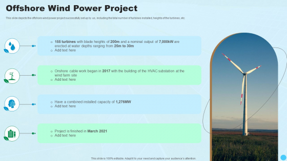 Offshore Wind Power Project Clean And Renewable Energy Ppt PowerPoint Presentation Example 2015 PDF