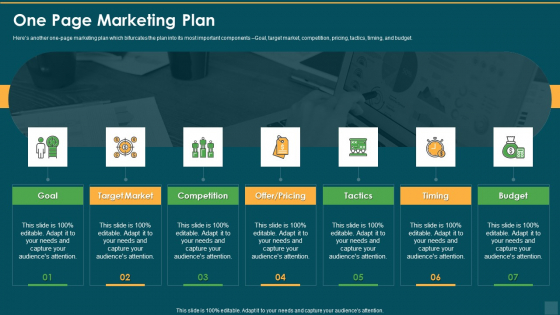 One Page Marketing Plan Market Ppt File Inspiration PDF