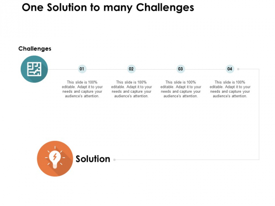 One Solution To Many Challenges Ppt PowerPoint Presentation Outline Clipart One Solution To Many Challenges Ppt PowerPoint Presentation Outline Clipart