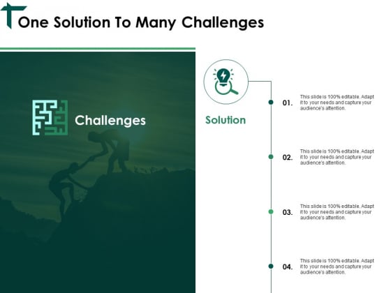 One Solution To Many Challenges Ppt PowerPoint Presentation Styles Graphics Example One Solution To Many Challenges Ppt PowerPoint Presentation Styles Graphics Example