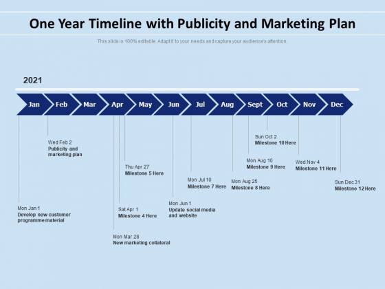 One Year Timeline With Publicity And Marketing Plan Ppt PowerPoint Presentation File Background Designs PDF One Year Timeline With Publicity And Marketing Plan Ppt PowerPoint Presentation File Background Designs PDF